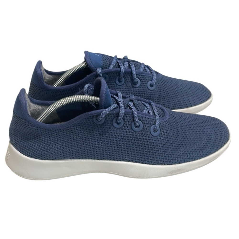 Allbirds Tree Runner Mesh Lace Up Sneaker Men’s SZ 11 Navy White